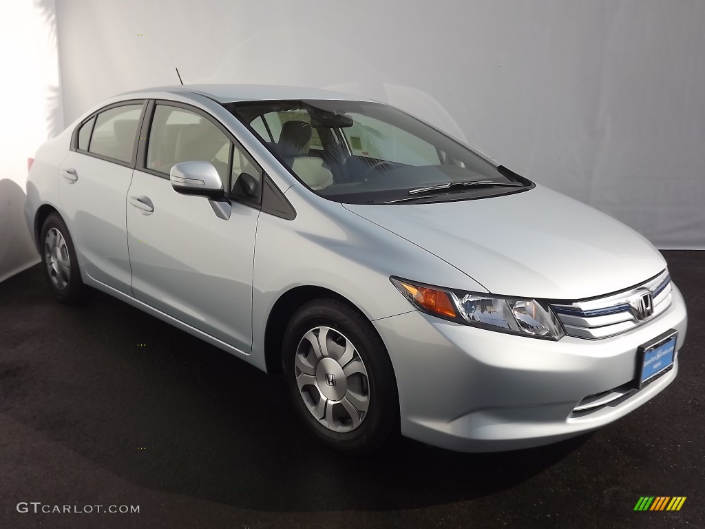 2012 Civic Hybrid Sedan - Cool Mist Metallic / Gray photo #1