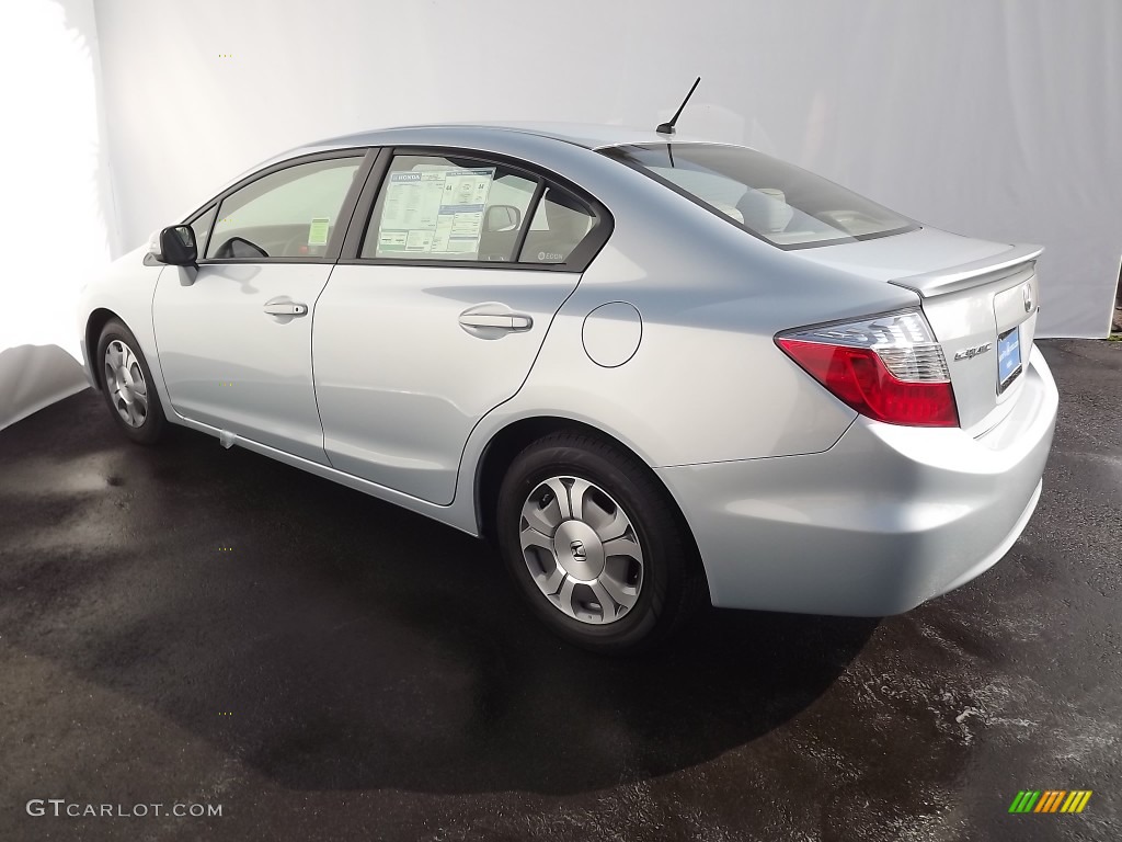 2012 Civic Hybrid Sedan - Cool Mist Metallic / Gray photo #4