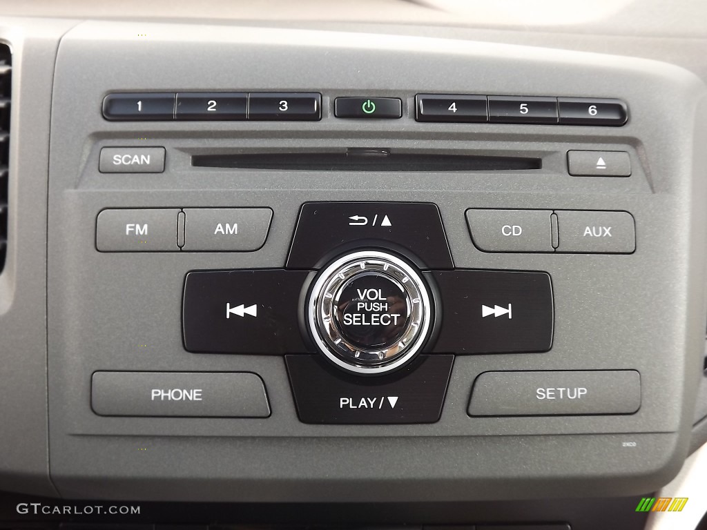 2012 Civic Hybrid Sedan - Cool Mist Metallic / Gray photo #13