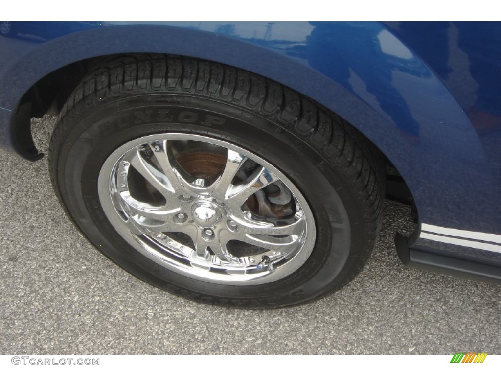 2006 Mustang V6 Premium Convertible - Vista Blue Metallic / Dark Charcoal photo #20