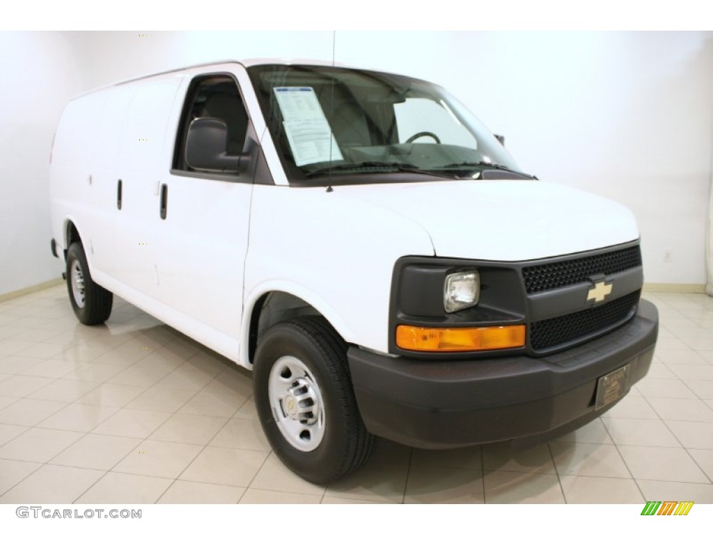 Summit White 2012 Chevrolet Express 2500 Cargo Van Exterior Photo #63968006
