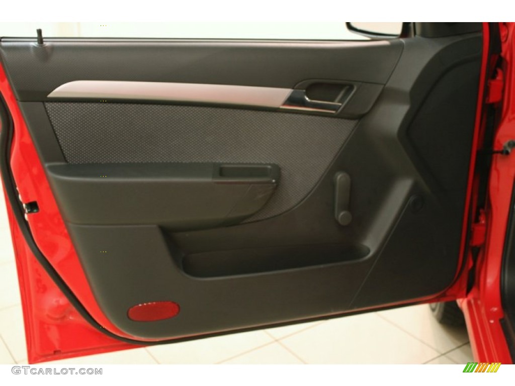 2010 Aveo LT Sedan - Victory Red / Charcoal photo #5