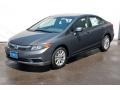 2012 Polished Metal Metallic Honda Civic EX Sedan  photo #3