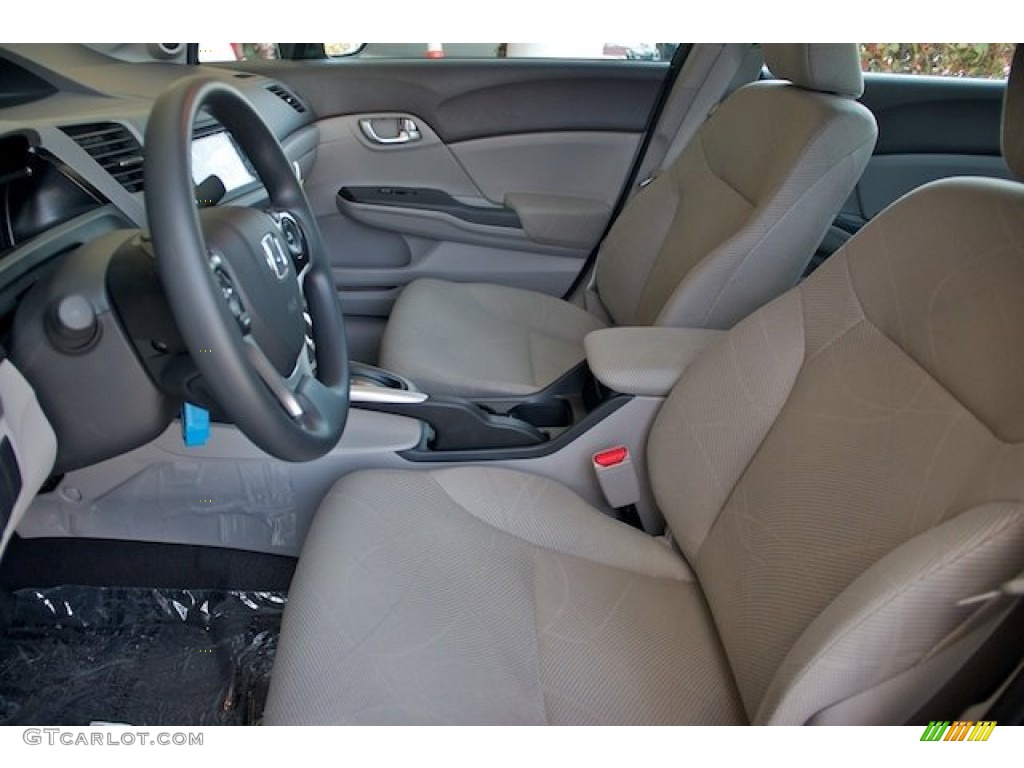 2012 Civic EX Sedan - Polished Metal Metallic / Gray photo #7