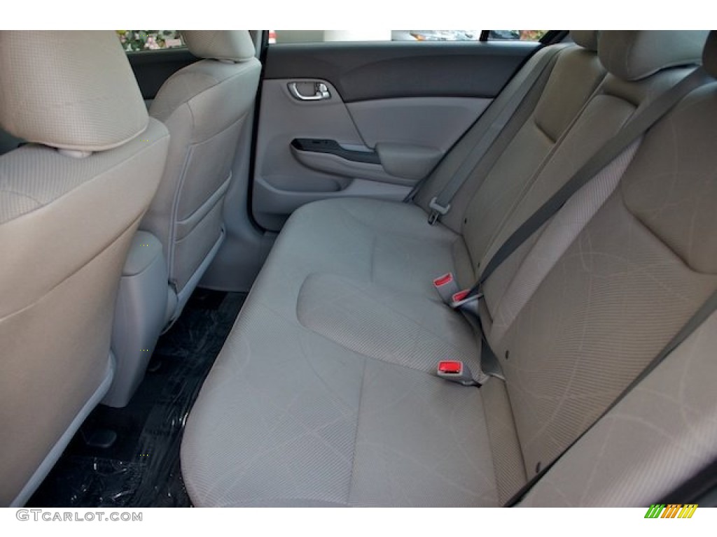 2012 Civic EX Sedan - Polished Metal Metallic / Gray photo #10