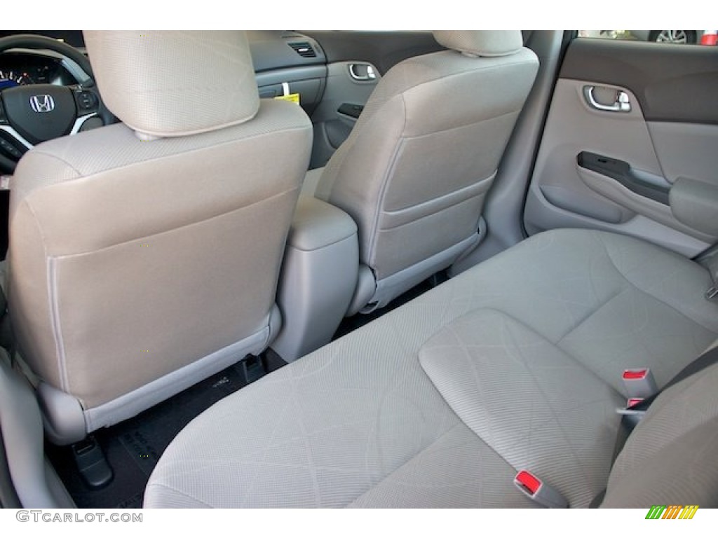 2012 Civic EX Sedan - Polished Metal Metallic / Gray photo #11