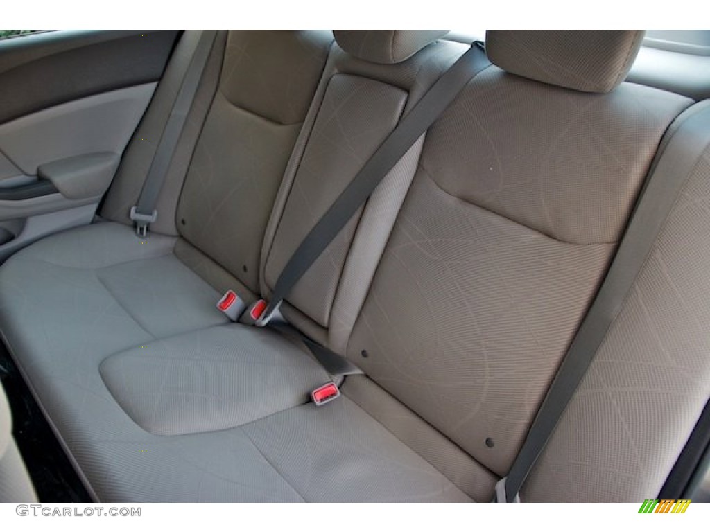 2012 Civic EX Sedan - Polished Metal Metallic / Gray photo #13