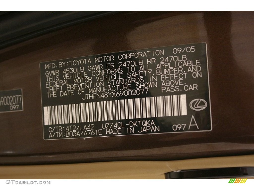 2006 SC Color Code 4T2 for Tigereye Mica Photo #63969002