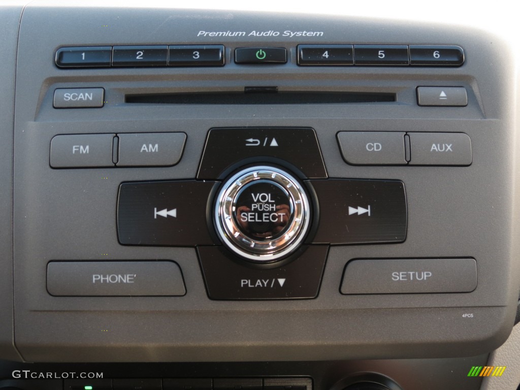 2012 Civic EX Coupe - Polished Metal Metallic / Gray photo #13