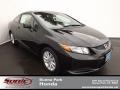 2012 Crystal Black Pearl Honda Civic EX Coupe  photo #1