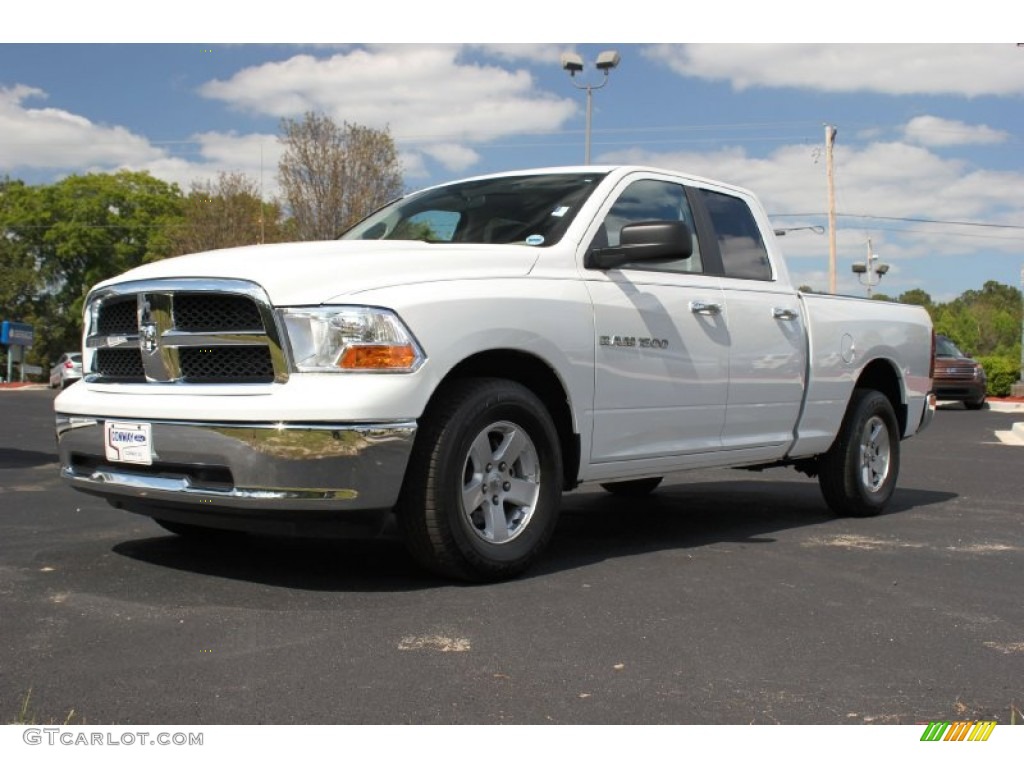 2012 Ram 1500 SLT Quad Cab - Bright White / Dark Slate Gray/Medium Graystone photo #1