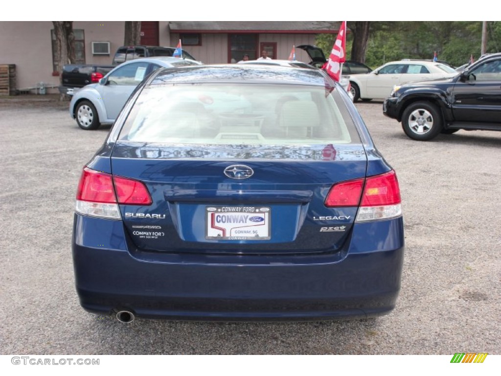 2011 Outback 2.5i Premium Wagon - Azurite Blue Pearl / Warm Ivory photo #6