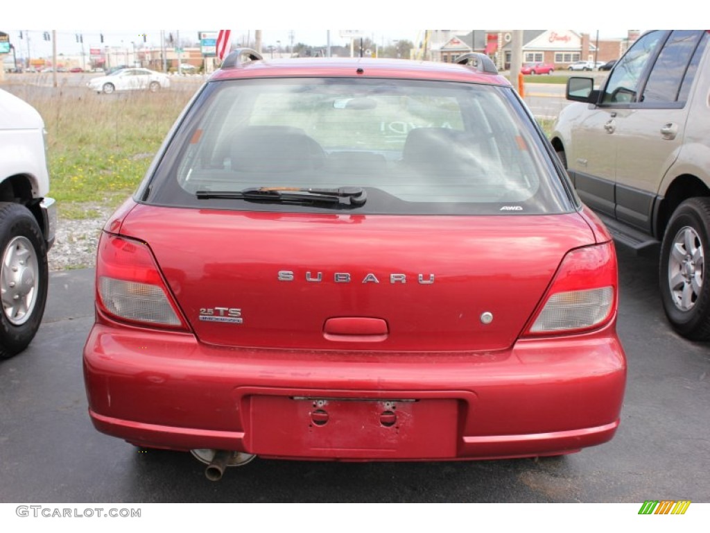 2002 Impreza TS Wagon - Sedona Red Pearl / Gray photo #12
