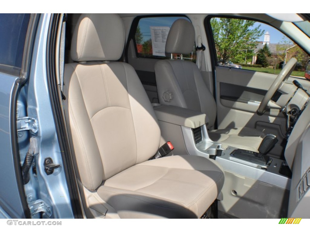 2009 Mariner V6 Premier 4WD - Light Ice Blue Metallic / Greystone Leather/Stone Alcantara photo #15