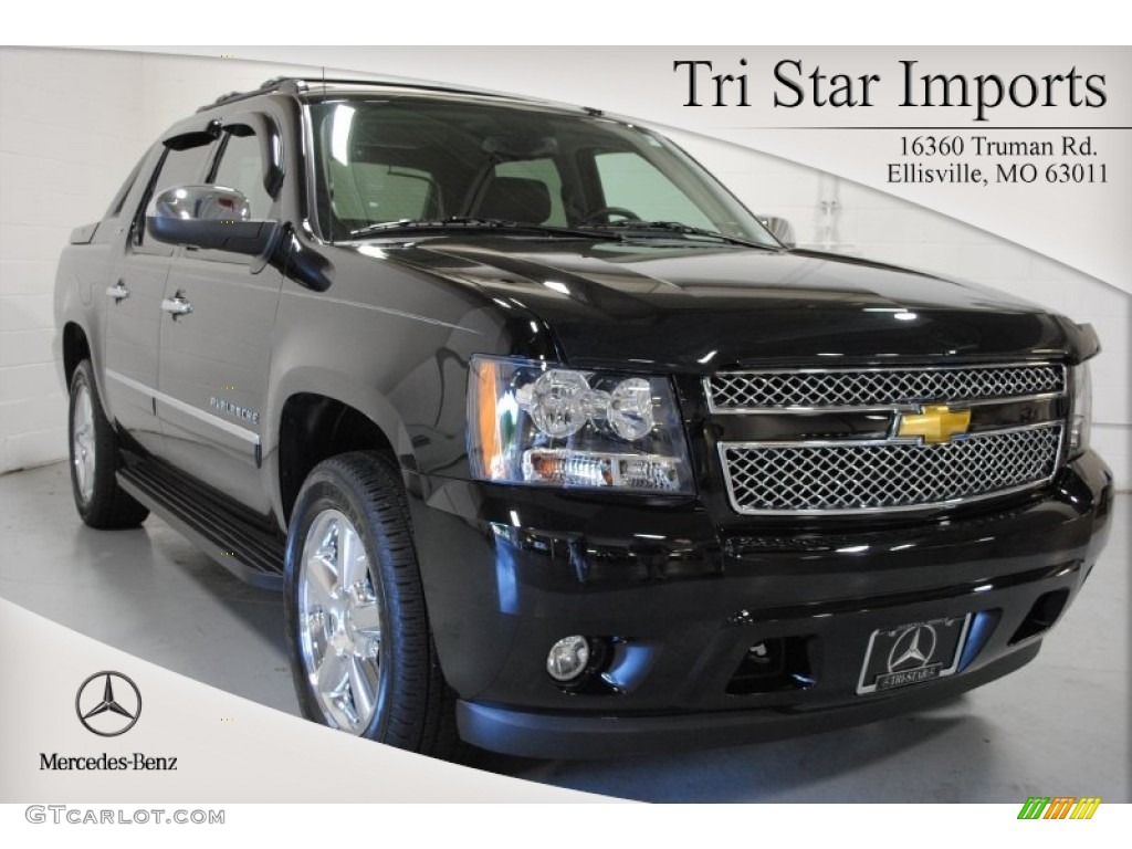 2011 Avalanche LTZ 4x4 - Black / Ebony photo #1