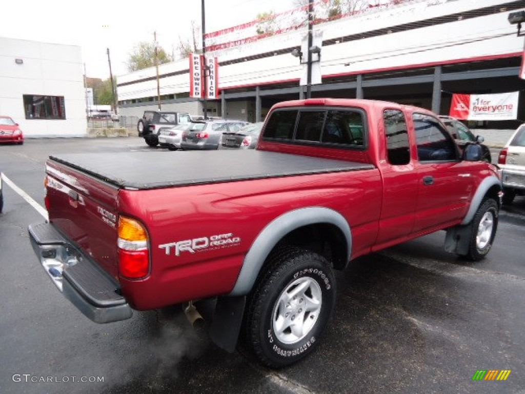 2001 Tacoma TRD Xtracab 4x4 - Impulse Red Pearl / Oak Beige photo #4