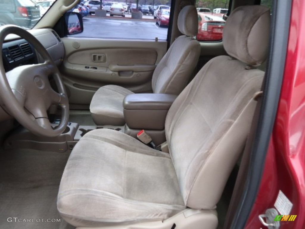 2001 Tacoma TRD Xtracab 4x4 - Impulse Red Pearl / Oak Beige photo #10