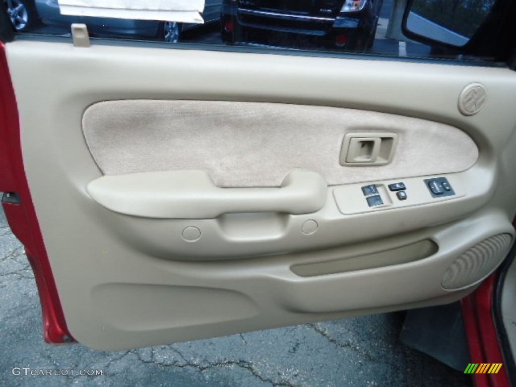 2001 Tacoma TRD Xtracab 4x4 - Impulse Red Pearl / Oak Beige photo #13