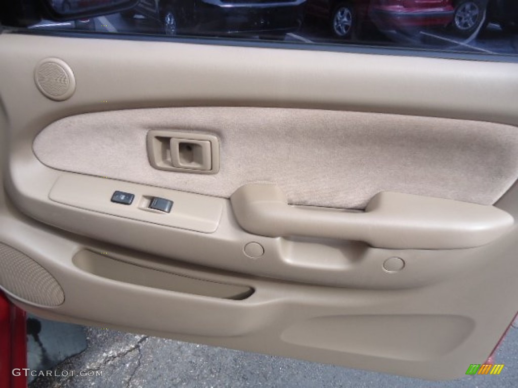 2001 Tacoma TRD Xtracab 4x4 - Impulse Red Pearl / Oak Beige photo #15