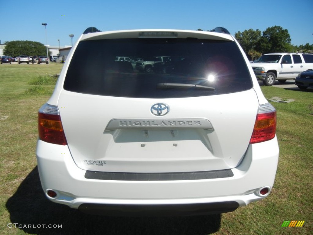 2010 Highlander V6 - Blizzard White Pearl / Sand Beige photo #3