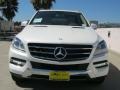 2012 Diamond White Metallic Mercedes-Benz ML 350 4Matic  photo #2