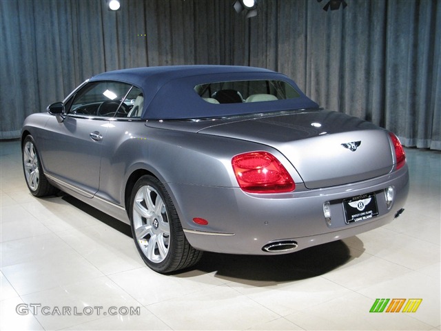 2009 Continental GTC  - Silver Tempest / Portland/Imperial Blue photo #2