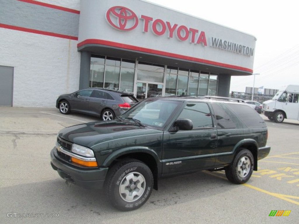 2002 Blazer LS 4x4 - Forest Green Metallic / Graphite photo #1