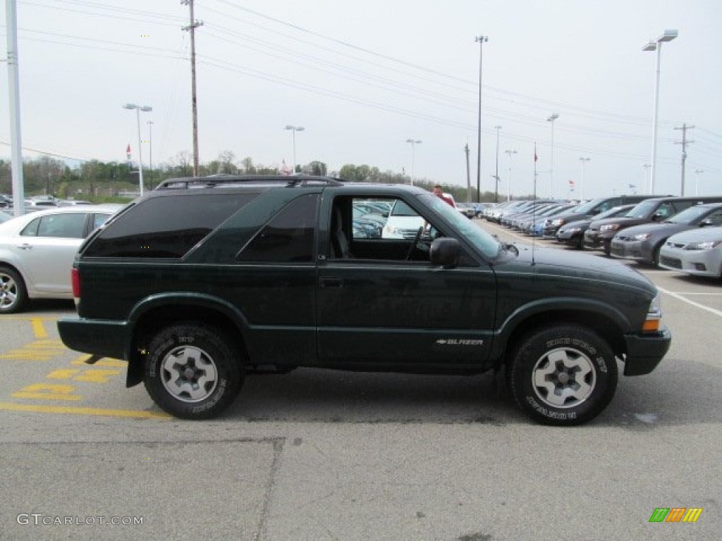 2002 Blazer LS 4x4 - Forest Green Metallic / Graphite photo #7