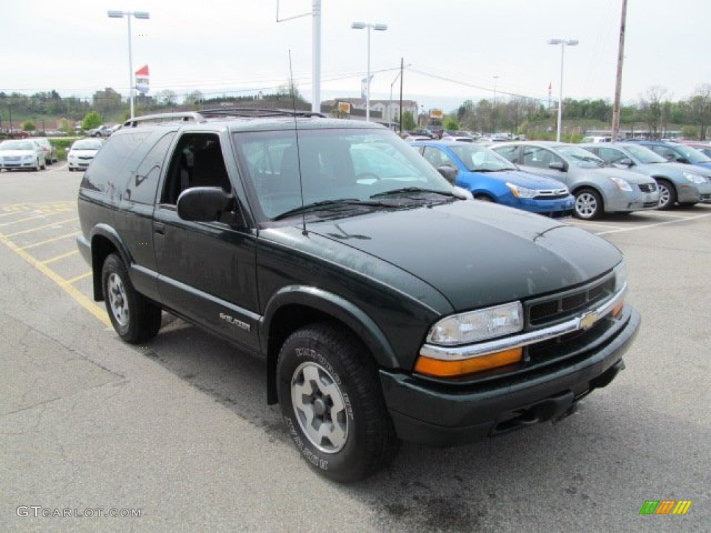 2002 Blazer LS 4x4 - Forest Green Metallic / Graphite photo #8