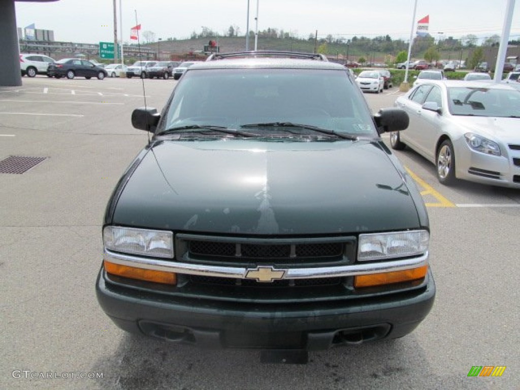 2002 Blazer LS 4x4 - Forest Green Metallic / Graphite photo #9