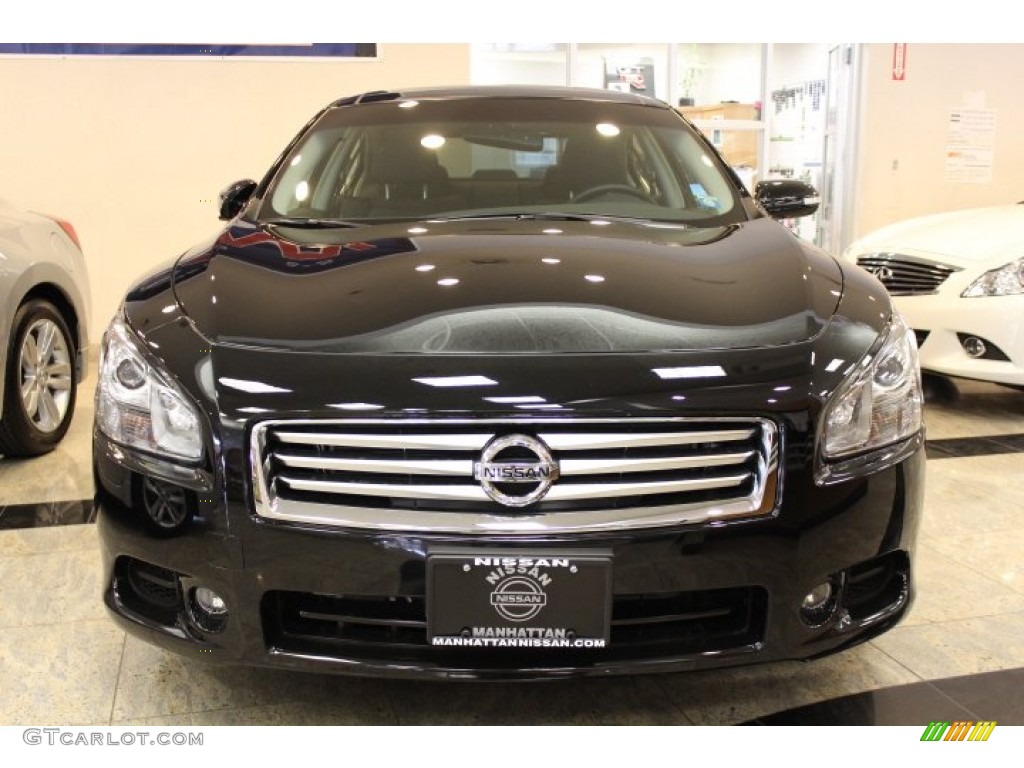 2012 Maxima 3.5 SV Sport - Super Black / Charcoal photo #2