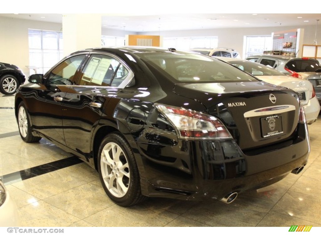 2012 Maxima 3.5 SV Sport - Super Black / Charcoal photo #4