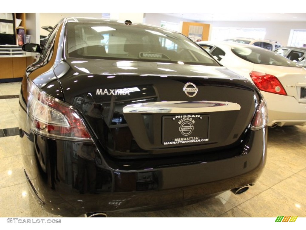 2012 Maxima 3.5 SV Sport - Super Black / Charcoal photo #5