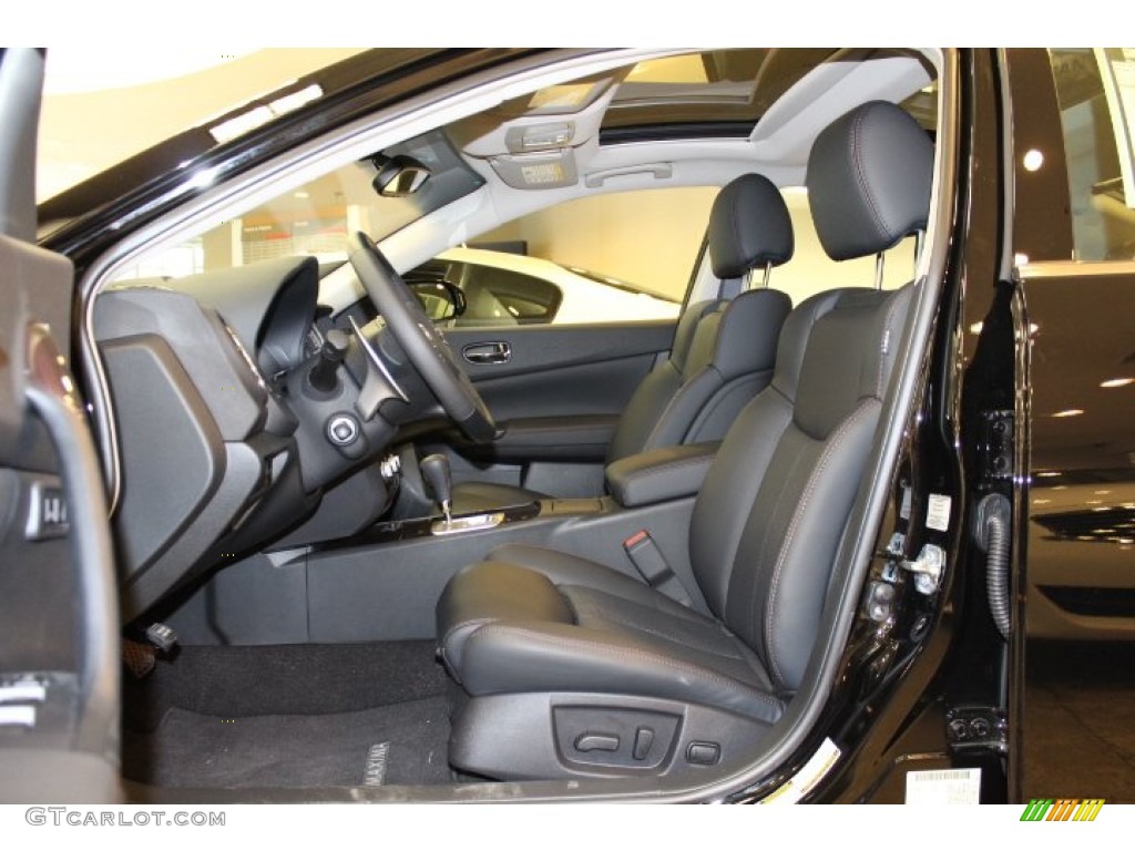 2012 Maxima 3.5 SV Sport - Super Black / Charcoal photo #7
