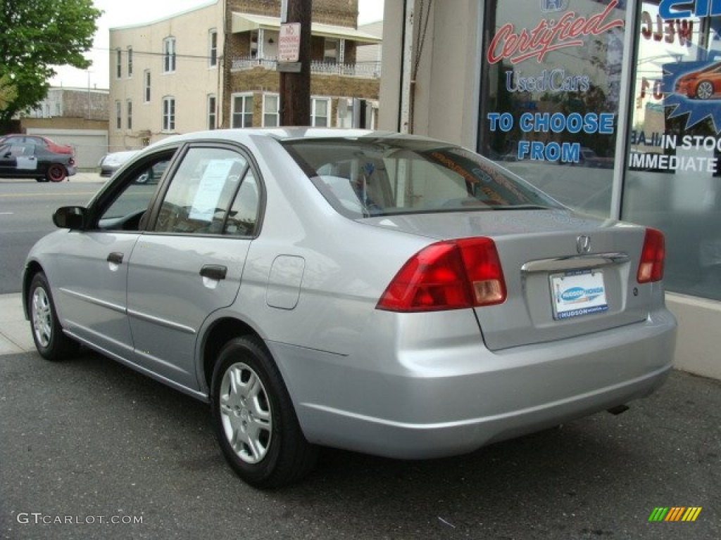 2001 Civic LX Sedan - Satin Silver Metallic / Gray photo #4