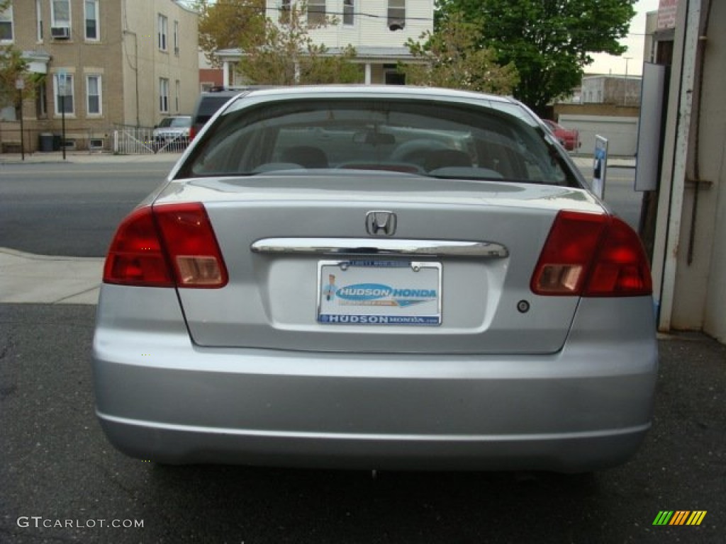 2001 Civic LX Sedan - Satin Silver Metallic / Gray photo #5