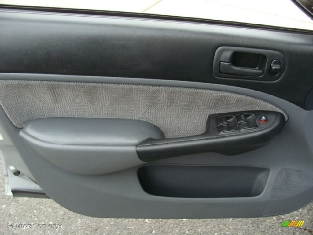 2001 Civic LX Sedan - Satin Silver Metallic / Gray photo #6