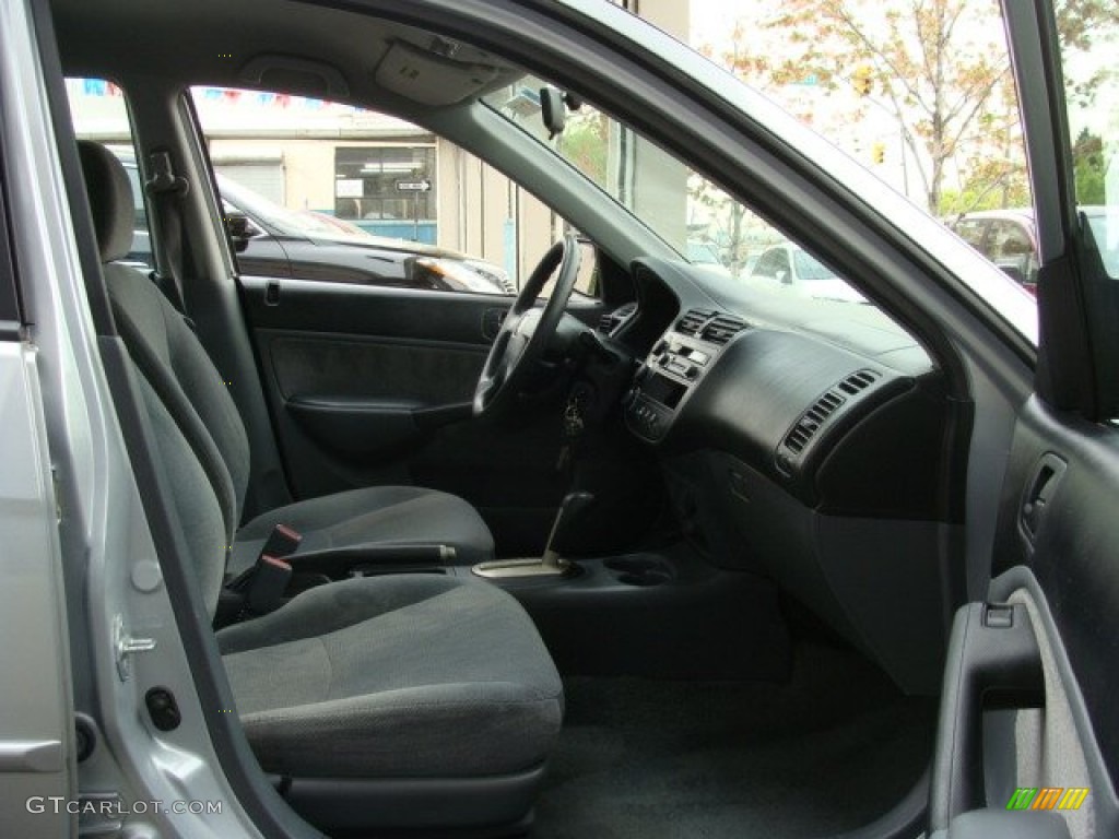 2001 Civic LX Sedan - Satin Silver Metallic / Gray photo #8