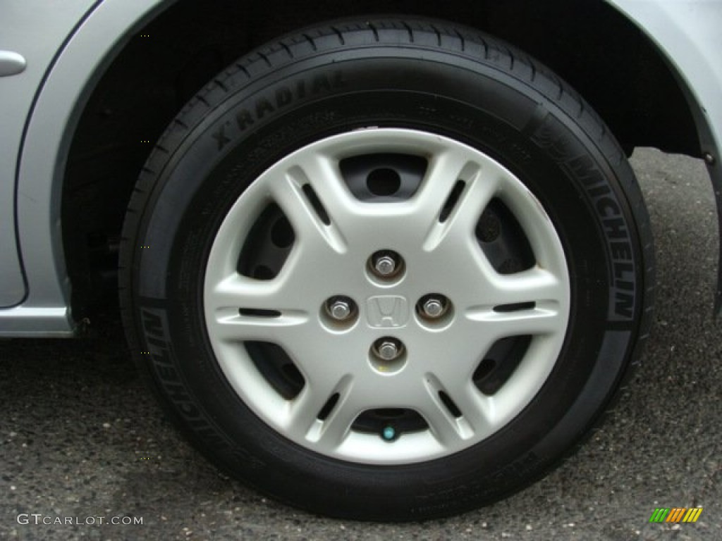 2001 Civic LX Sedan - Satin Silver Metallic / Gray photo #15