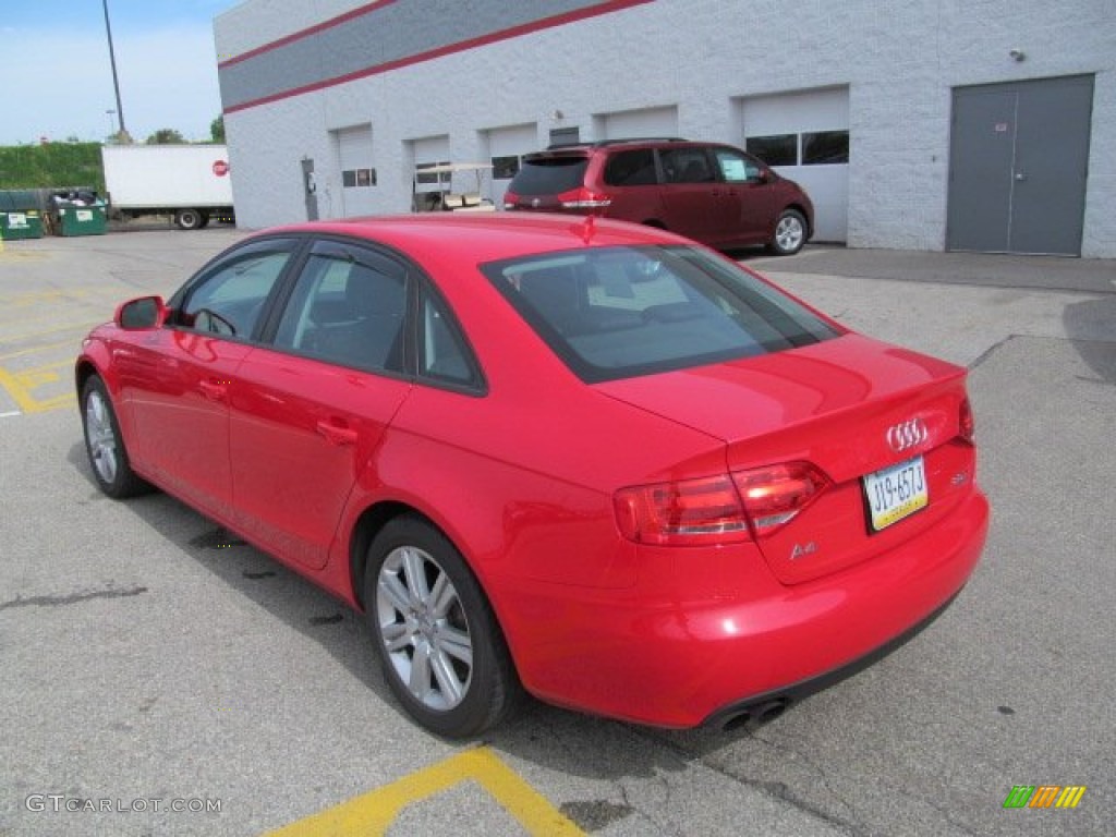 2010 A4 2.0T quattro Sedan - Brilliant Red / Black photo #4