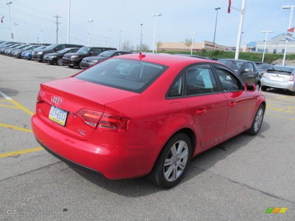 2010 A4 2.0T quattro Sedan - Brilliant Red / Black photo #6