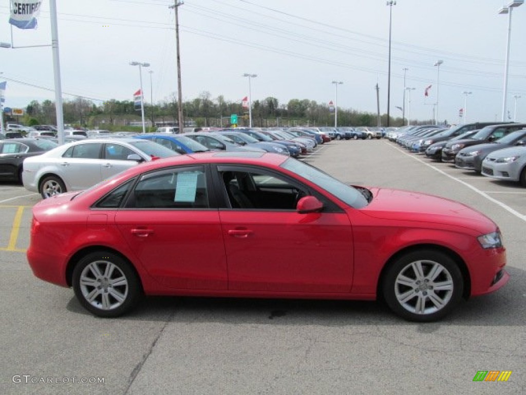 2010 A4 2.0T quattro Sedan - Brilliant Red / Black photo #7