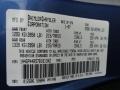 PB6: Marine Blue Pearl 2007 Chrysler Town & Country LX Color Code