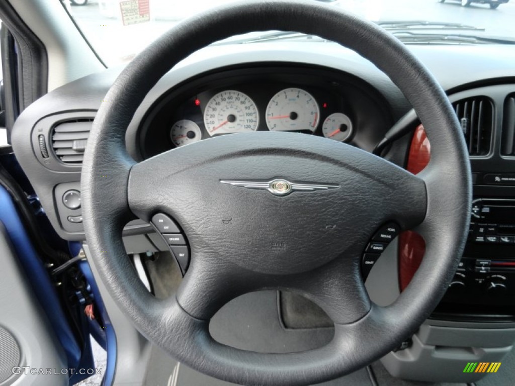 2007 Chrysler Town & Country LX Medium Slate Gray Steering Wheel Photo #63991209