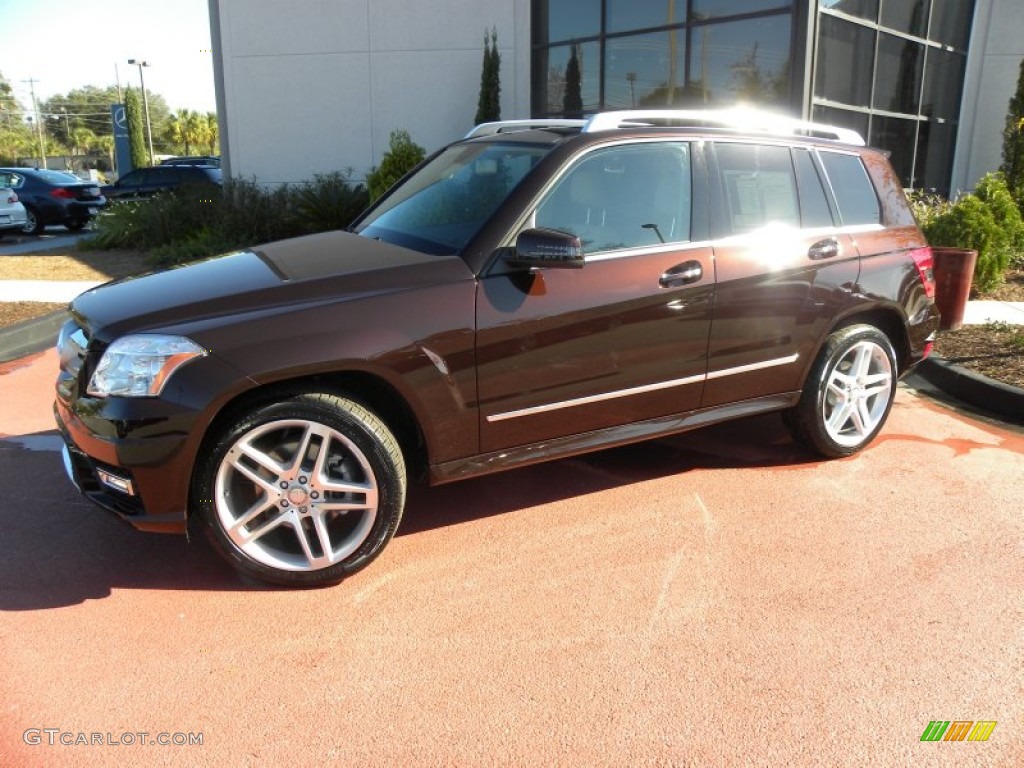 2012 GLK 350 - Cuprite Brown Metallic / Almond/Black photo #2