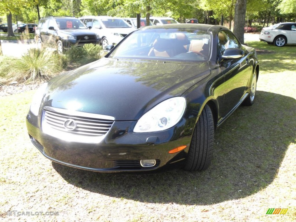 2003 SC 430 - Midnight Pine Green Pearl / Saddle photo #20