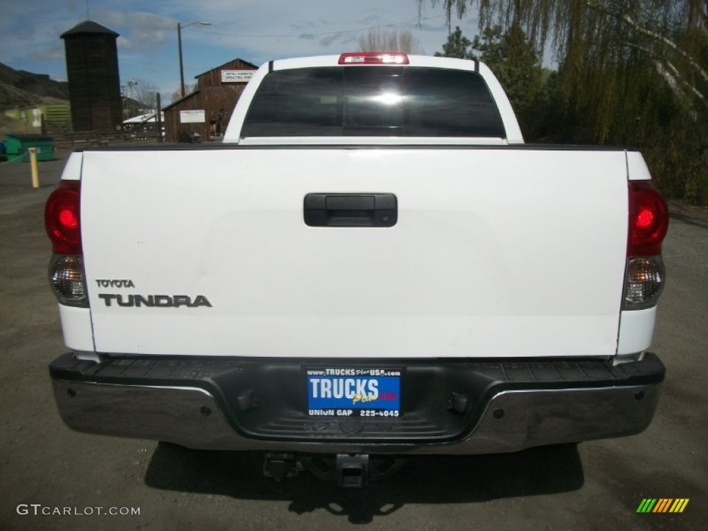 2008 Tundra SR5 TRD Double Cab - Super White / Graphite Gray photo #3