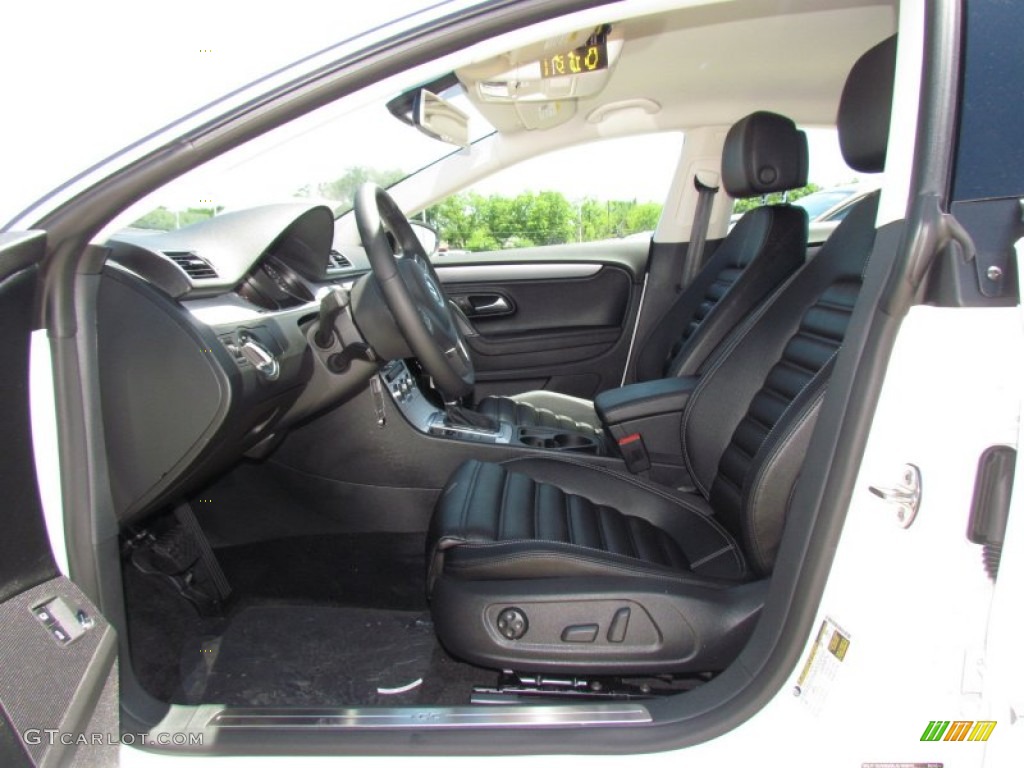 Black Interior 2013 Volkswagen CC Sport Plus Photo #63993789