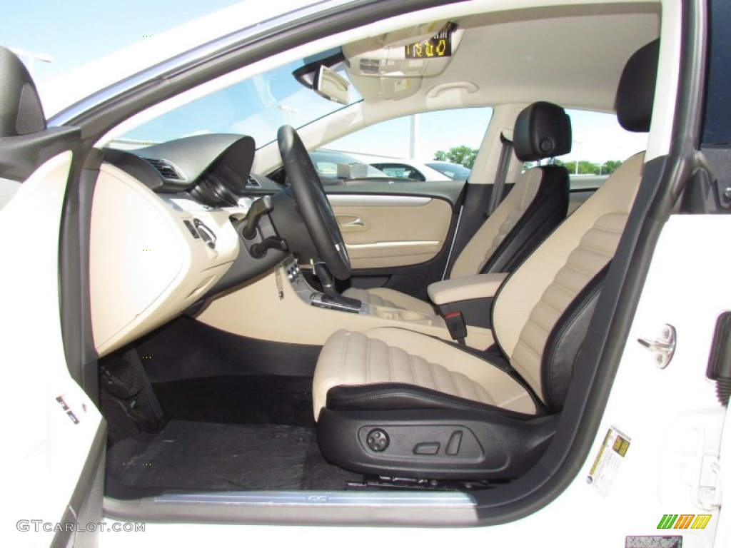 Desert Beige/Black Interior 2013 Volkswagen CC Sport Photo #63993969