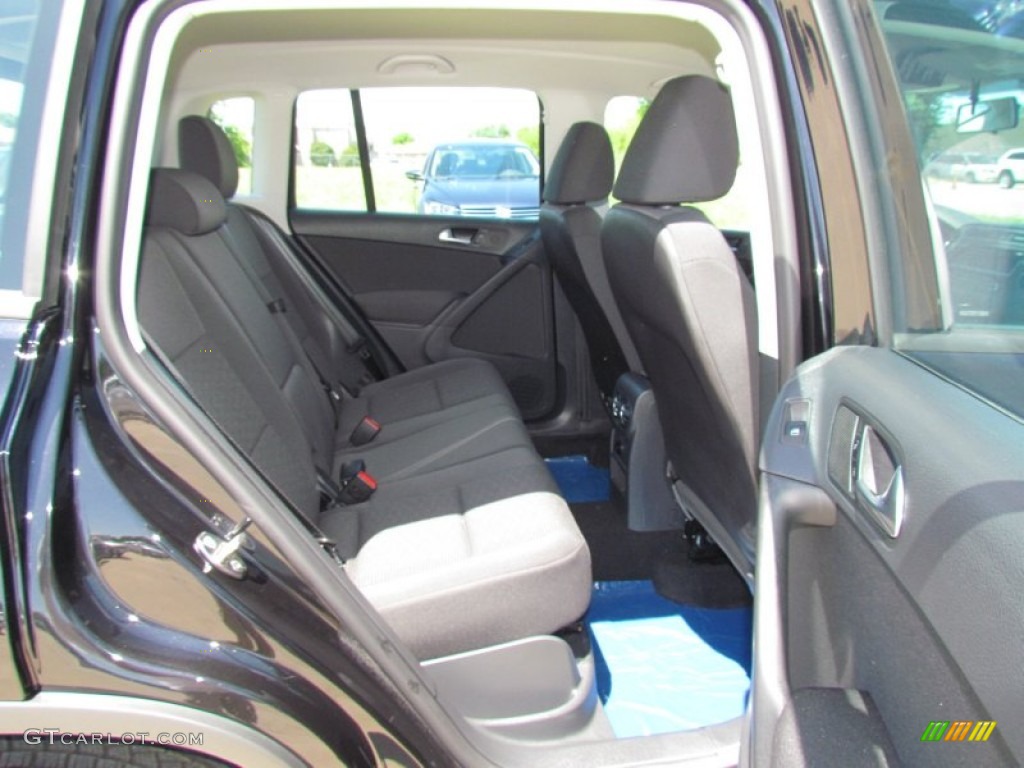 2012 Tiguan S - Deep Black Metallic / Black photo #4
